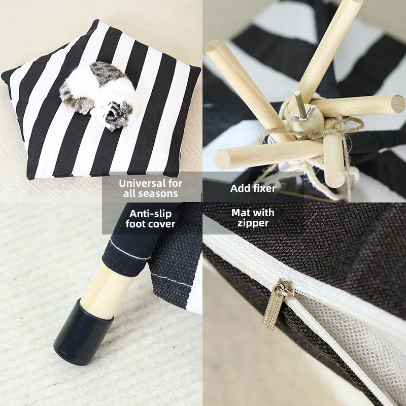 All-season cozy cat and dog tent bed indoor pet house