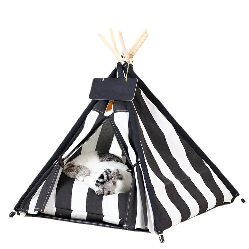 All-season cozy cat and dog tent bed indoor pet house