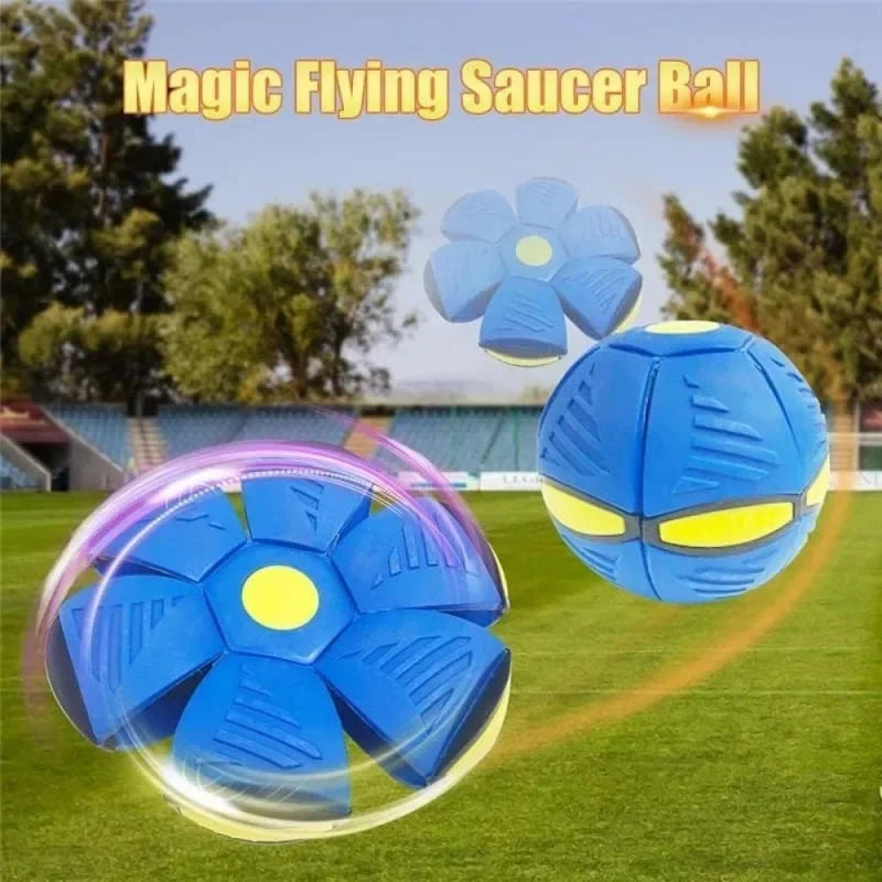 Interactive Dog Toy Flying Saucer Ball