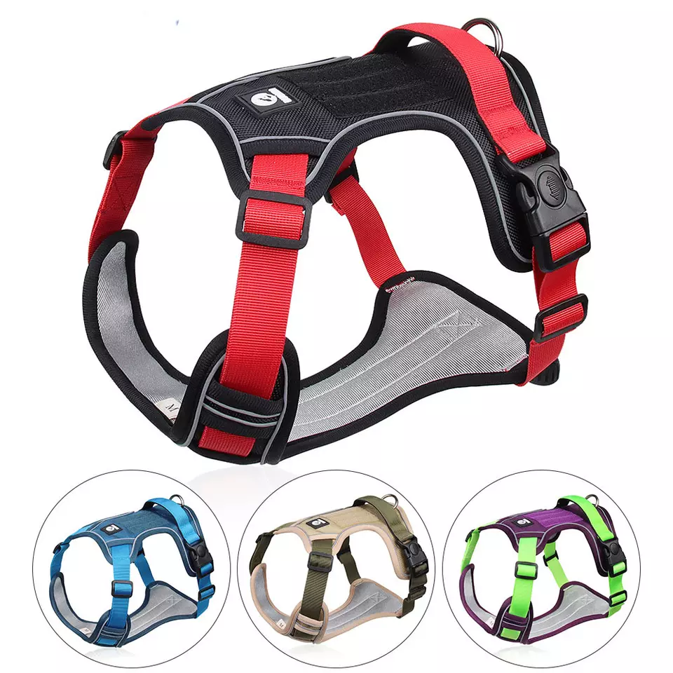 Big dog chest harness vest type explosion-proof durable harness