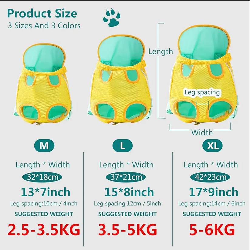 Breathable travel backpack for small dogs and cats portable pet bag