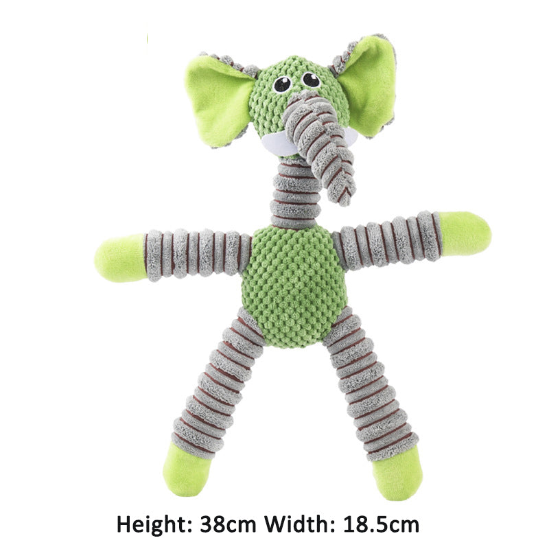 Large Letter Toy Elephant Bear Pig Animal Sound Toys for Pets