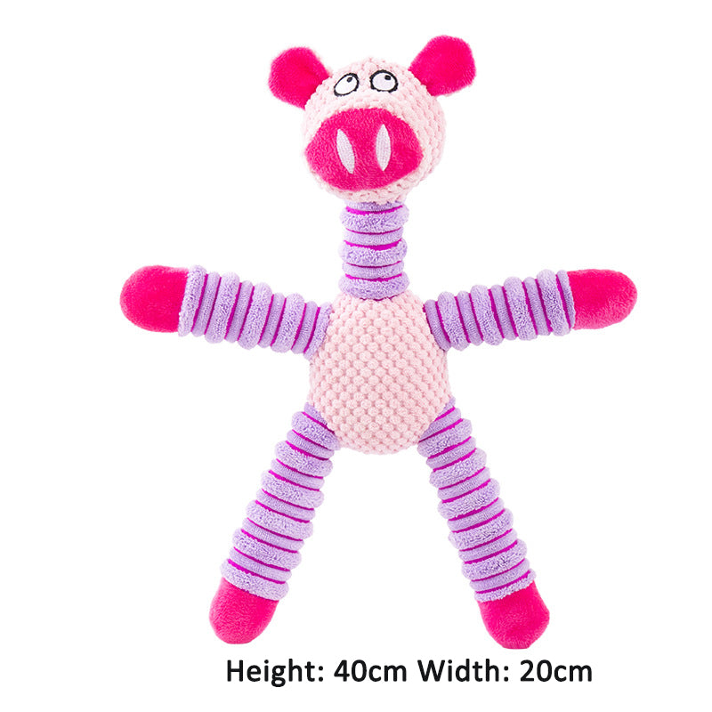 Large Letter Toy Elephant Bear Pig Animal Sound Toys for Pets