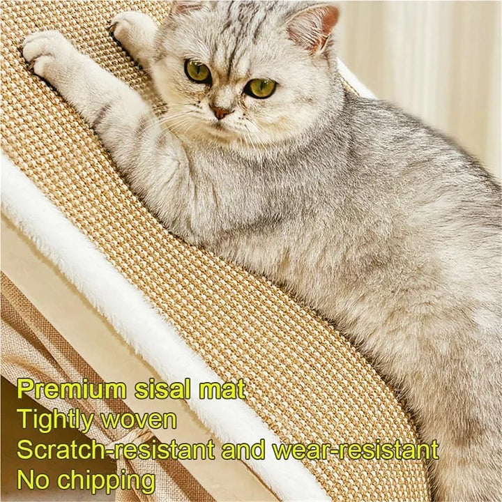 Wooden Cat Scratching House with Scratch Pads