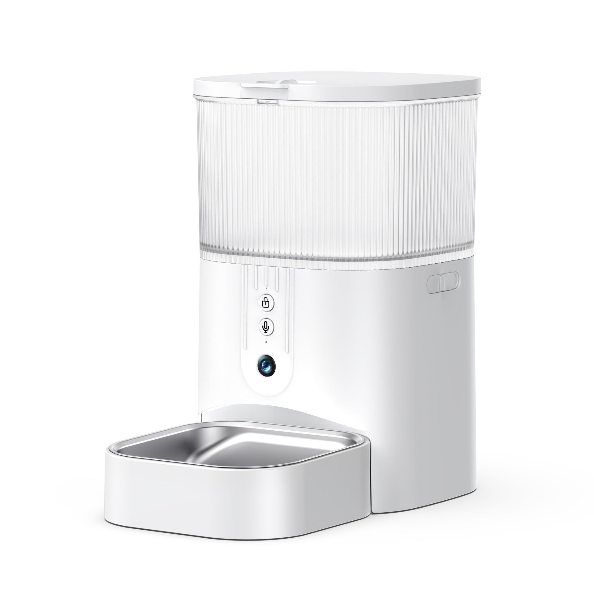Wifi smart pet feeder 3L with camera, speaker, and app