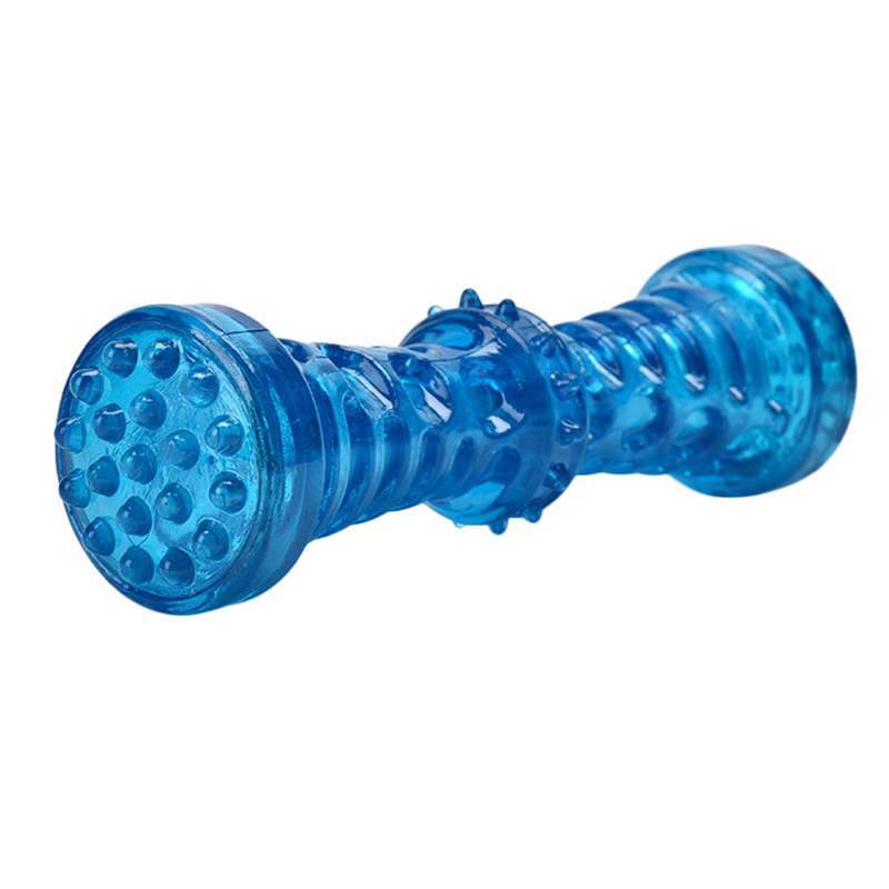 Durable TPR dog bone toy with sound and bite-resistant design
