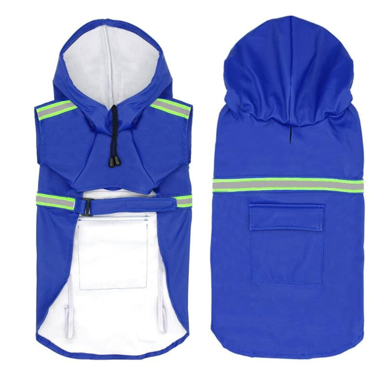Waterproof reflective raincoat for small to large dogs outdoor fashion