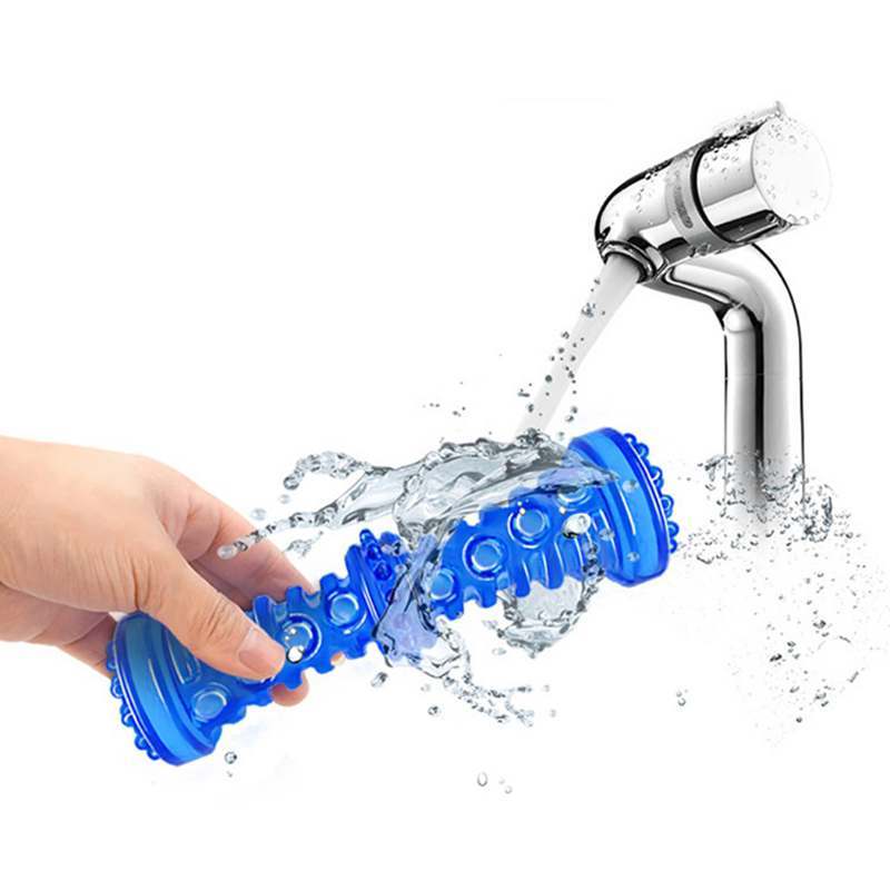 Durable TPR dog bone toy with sound and bite-resistant design