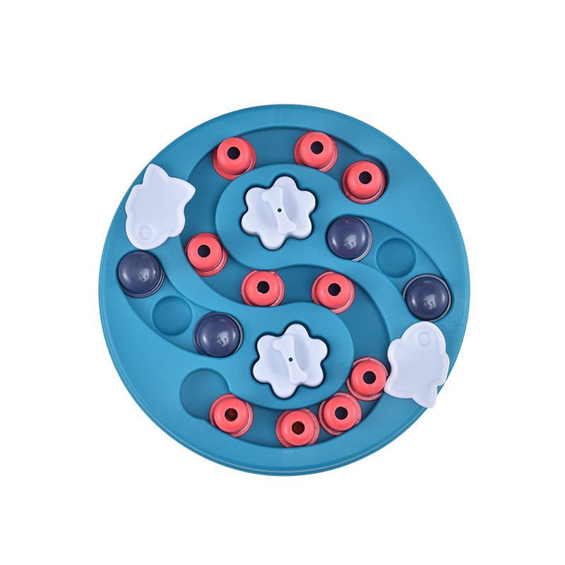 Interactive Slow Feeder Dog Bowl - Puzzle Toy for Pets