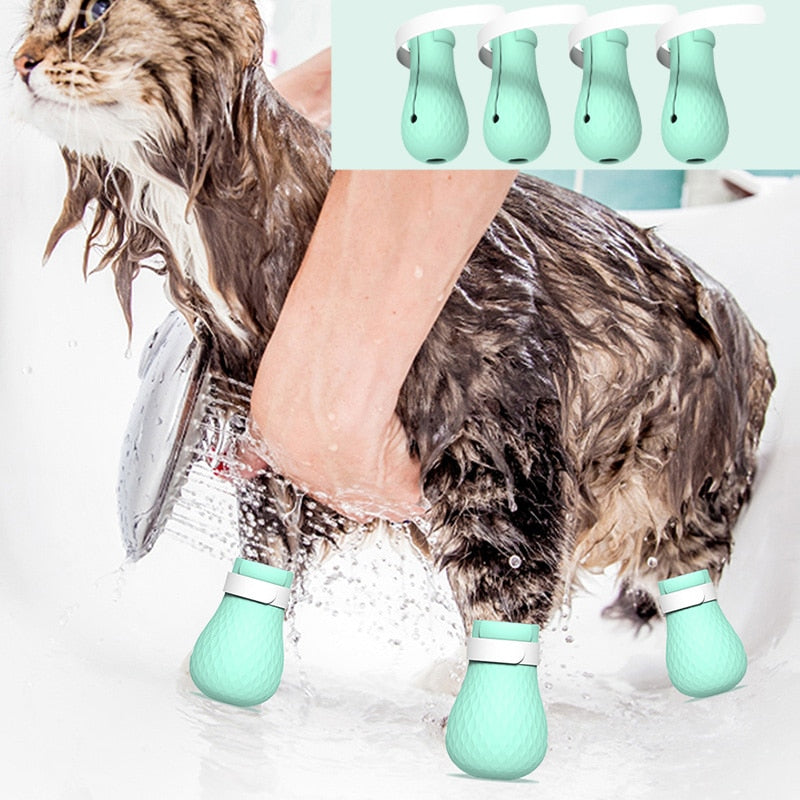 Adjustable Pet Cat Paw Protector Boots