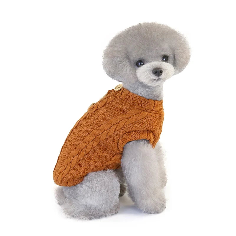 Warm thick jacket sweater for dogs and cats perfect for winter