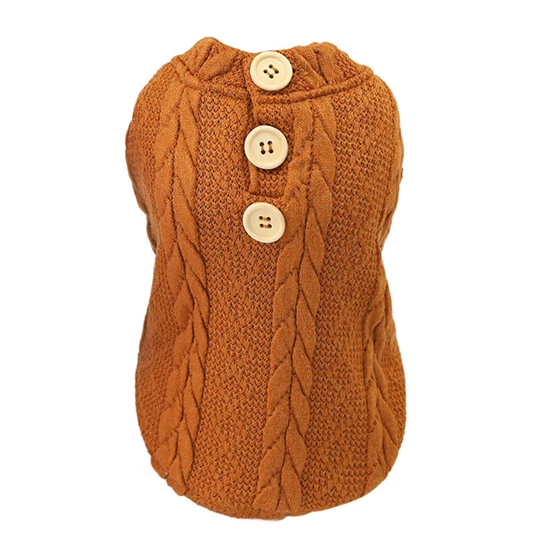 Warm thick jacket sweater for dogs and cats perfect for winter